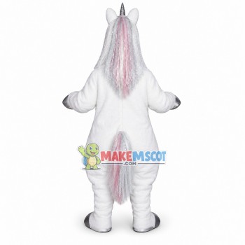 One-horned White Horse Mascot Soft Costume One-horned White Horse Mascot Soft Costume