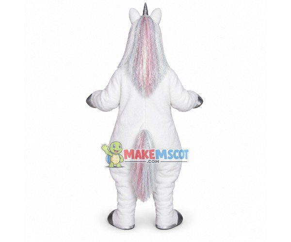 One-horned White Horse Mascot Soft Costume One-horned White Horse Mascot Soft Costume