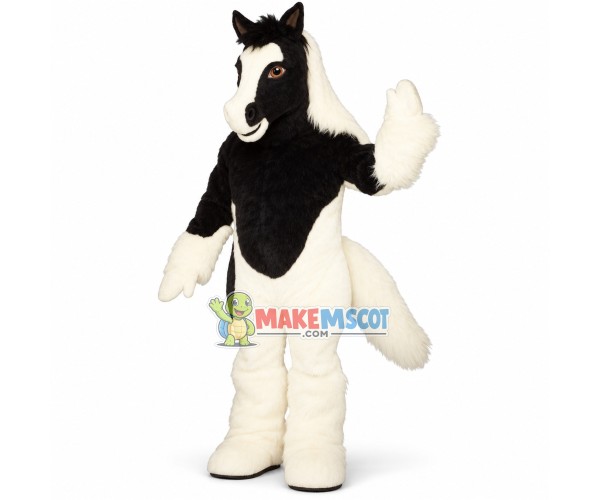 Smooth Long Wool Adult Horse Mascot Costume Smooth Long Wool Adult Horse Mascot Costume