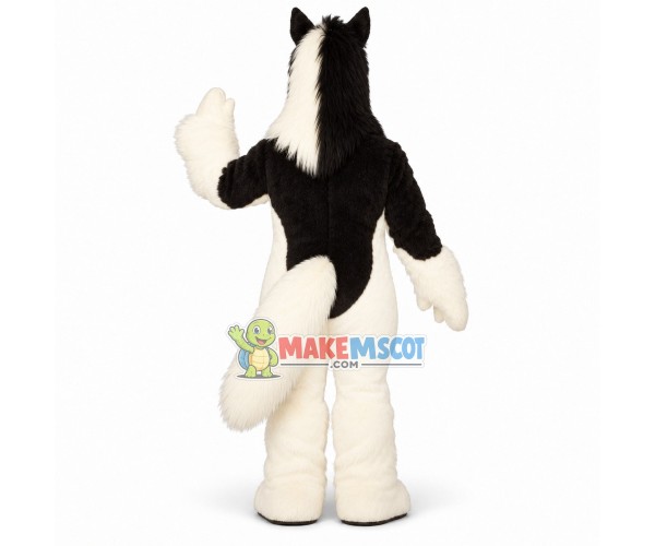Smooth Long Wool Adult Horse Mascot Costume Smooth Long Wool Adult Horse Mascot Costume