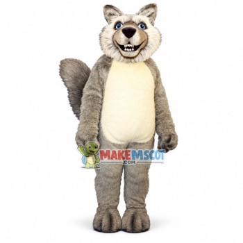 Gray Tiger With Furry Face Mascot Costume Gray Tiger With Furry Face Mascot Costume