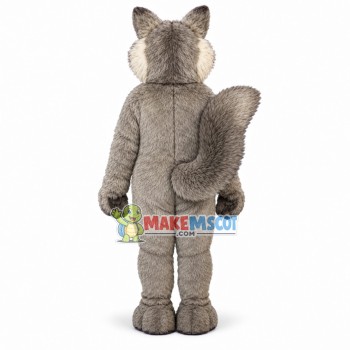 Gray Tiger With Furry Face Mascot Costume Gray Tiger With Furry Face Mascot Costume