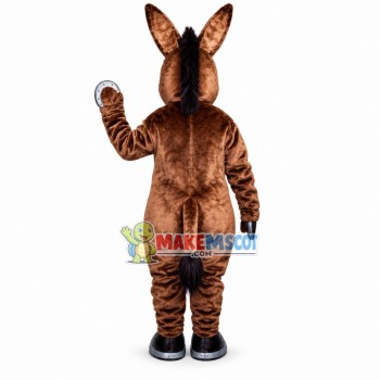 Frank Brown Donkey Adult Mascot Costume Frank Brown Donkey Adult Mascot Costume