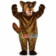 Brown Wolf With Fierce Face Mascot Costume Brown Wolf With Fierce Face Mascot Costume