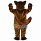 Brown Wolf With Fierce Face Mascot Costume Brown Wolf With Fierce Face Mascot Costume