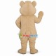 Beige Wolf With Wide Eyes Mascot Costume