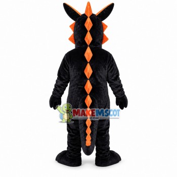 Black Dragon With Long Tongue Mascot Costume Black Dragon With Long Tongue Mascot Costume