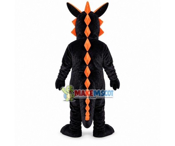 Black Dragon With Long Tongue Mascot Costume Black Dragon With Long Tongue Mascot Costume