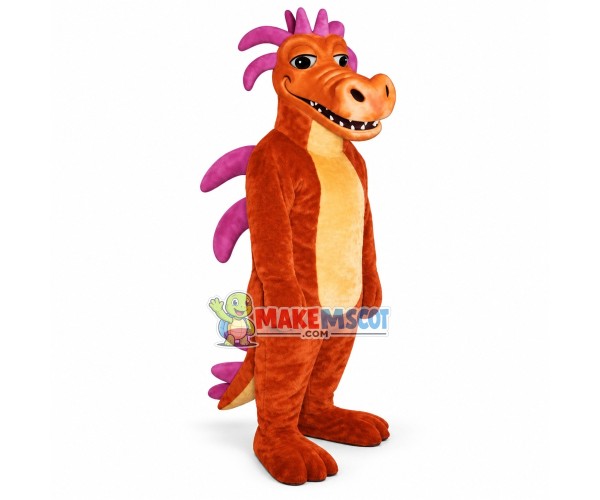 Brown Dinosaur With Special Look Mascot Costume Brown Dinosaur With Special Look Mascot Costume