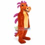 Brown Dinosaur With Special Look Mascot Costume