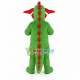 Scary-looking Green Dinosaur Mascot Costume Scary-looking Green Dinosaur Mascot Costume
