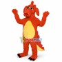 Red Dinosaur With Protruding Nose Mascot Costume