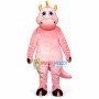 Pink Dragon With Short Horns Mascot Costume