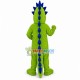 Scary Dinosaur With Blue Spines Mascot Costume Scary Dinosaur With Blue Spines Mascot Costume