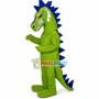 Scary Dinosaur With Blue Spines Mascot Costume