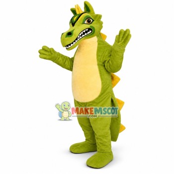 Ferocious Green Thorn Dinosaur Mascot Costume Ferocious Green Thorn Dinosaur Mascot Costume