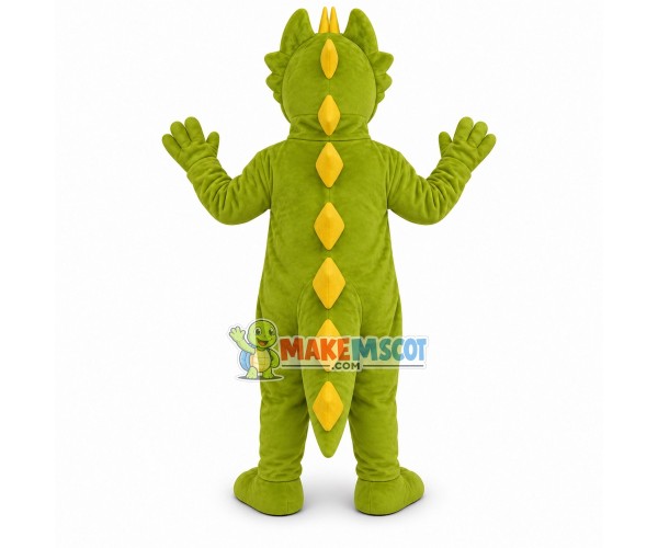 Ferocious Green Thorn Dinosaur Mascot Costume Ferocious Green Thorn Dinosaur Mascot Costume