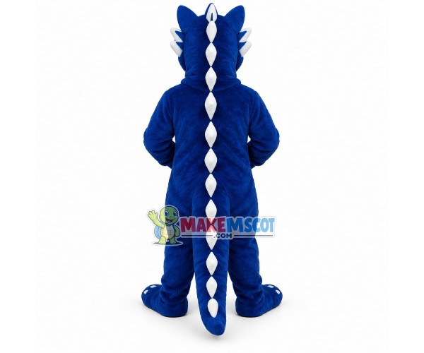 Power Blue Dinosaur Mascot Adult Size Costume Power Blue Dinosaur Mascot Adult Size Costume
