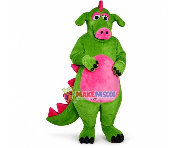 Funny Dinosaur With Pig Nose Mascot Costume Funny Dinosaur With Pig Nose Mascot Costume