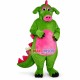 Funny Dinosaur With Pig Nose Mascot Costume Funny Dinosaur With Pig Nose Mascot Costume