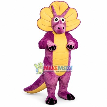 Walking Style Soft Triceratops Mascot Costume