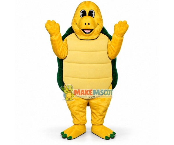 Naive Little Yellow Turtle Mascot Costume Naive Little Yellow Turtle Mascot Costume
