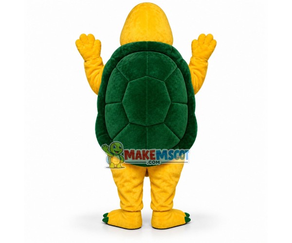 Naive Little Yellow Turtle Mascot Costume Naive Little Yellow Turtle Mascot Costume