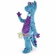 Blue Spotted Dinosaur With Long Neck Mascot Costume Blue Spotted Dinosaur With Long Neck Mascot Costume