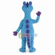 Blue Spotted Dinosaur With Long Neck Mascot Costume Blue Spotted Dinosaur With Long Neck Mascot Costume