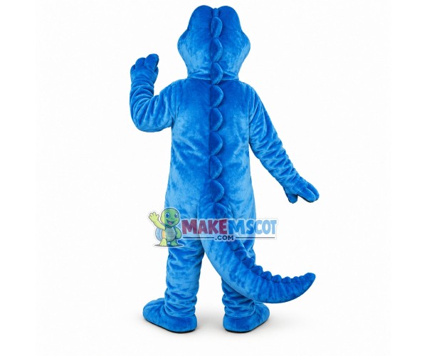 Vivid All Over Blue Dinosaur Baby Mascot Costume Vivid All Over Blue Dinosaur Baby Mascot Costume