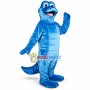 Vivid All Over Blue Dinosaur Baby Mascot Costume
