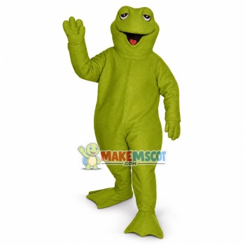 Frog With Droopy Eyelids Mascot Costume