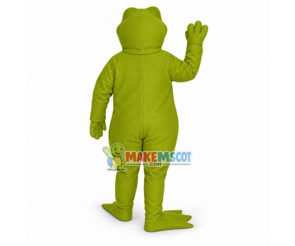 Frog With Droopy Eyelids Mascot Costume Frog With Droopy Eyelids Mascot Costume
