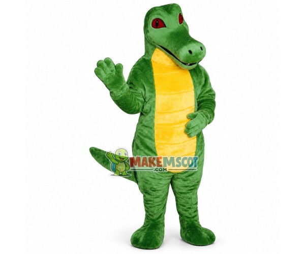The Strange Crocodile With Red Eyes Mascot Costume The Strange Crocodile With Red Eyes Mascot Costume
