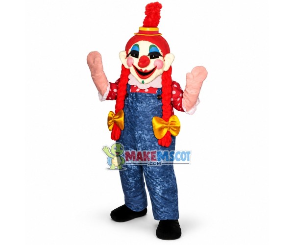 The Red-haired Clown of The Show Mascot Costume The Red-haired Clown of The Show Mascot Costume