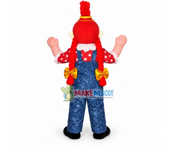 The Red-haired Clown of The Show Mascot Costume The Red-haired Clown of The Show Mascot Costume