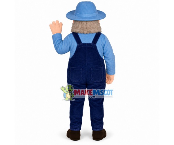 The Smiling Old Fisherman Mascot Costume