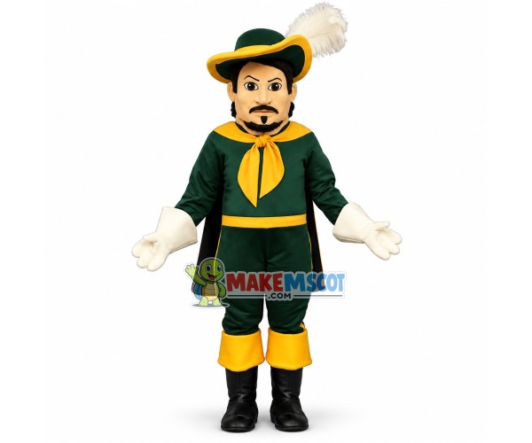 Serious Noble Sheriff Mascot Costume Serious Noble Sheriff Mascot Costume