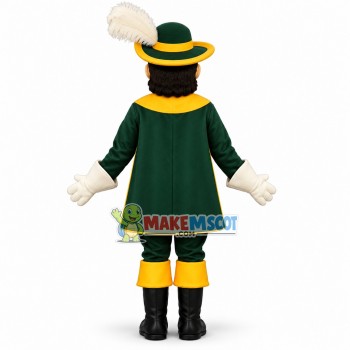 Serious Noble Sheriff Mascot Costume Serious Noble Sheriff Mascot Costume