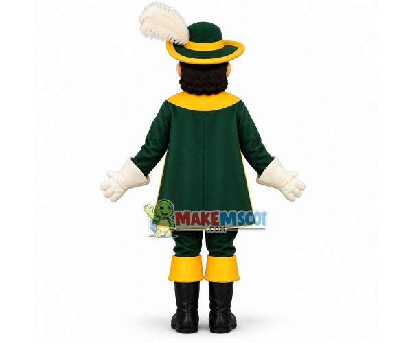 Serious Noble Sheriff Mascot Costume Serious Noble Sheriff Mascot Costume
