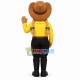 Blonde Braid Girl of The Farm Mascot Costume Blonde Braid Girl of The Farm Mascot Costume
