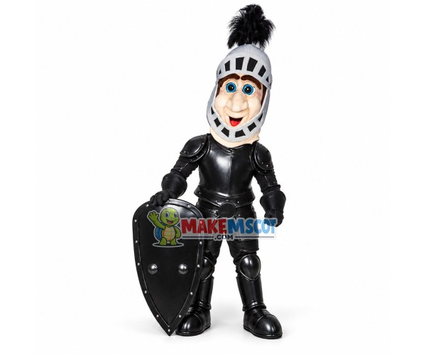 Long-faced Soldier Holding Shield Mascot Costume Long-faced Soldier Holding Shield Mascot Costume