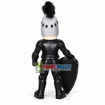 Long-faced Soldier Holding Shield Mascot Costume