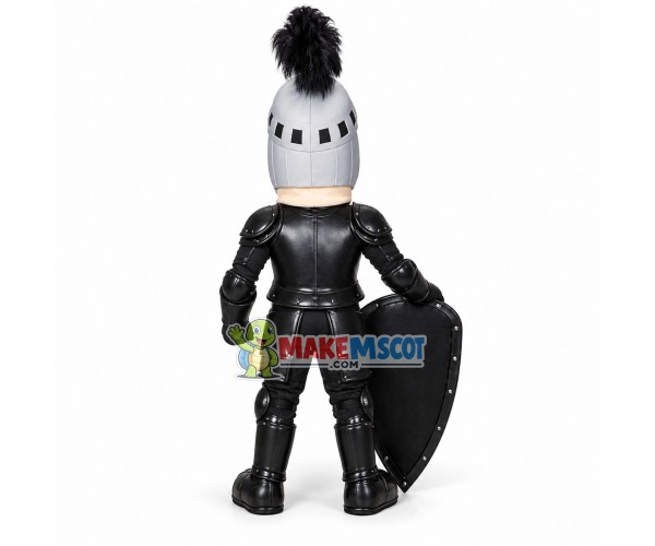 Long-faced Soldier Holding Shield Mascot Costume