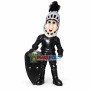 Long-faced Soldier Holding Shield Mascot Costume