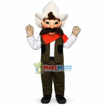 Passionate Cowboy With Horoscope Mascot Costume