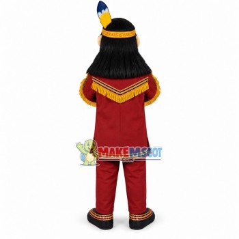 Indian Sheikh With Totem Mascot Costume Indian Sheikh With Totem Mascot Costume