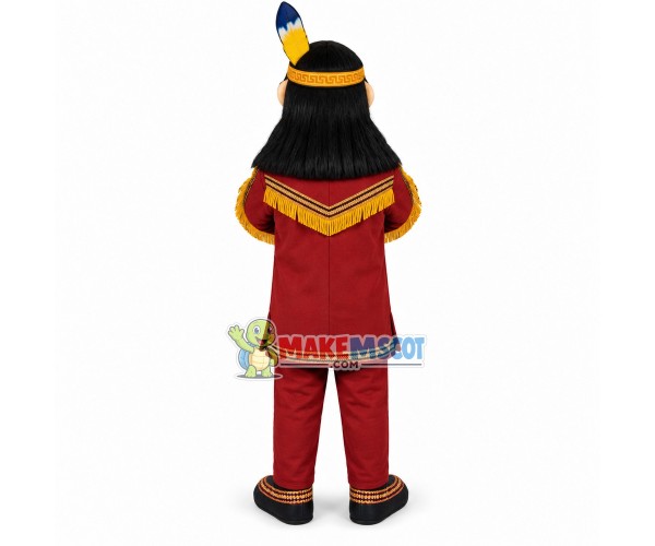 Indian Sheikh With Totem Mascot Costume Indian Sheikh With Totem Mascot Costume