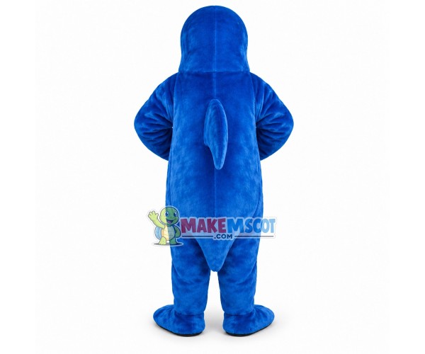 Peaceful Standing Style Dolphin Mascot Costume Peaceful Standing Style Dolphin Mascot Costume