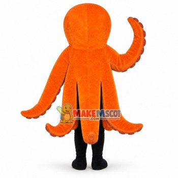Lively Orange Octopus Mascot Costume Lively Orange Octopus Mascot Costume
